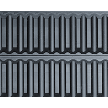 Demarle Straight Flute Disc Relief Mat - 600x400mm - Kitchenly