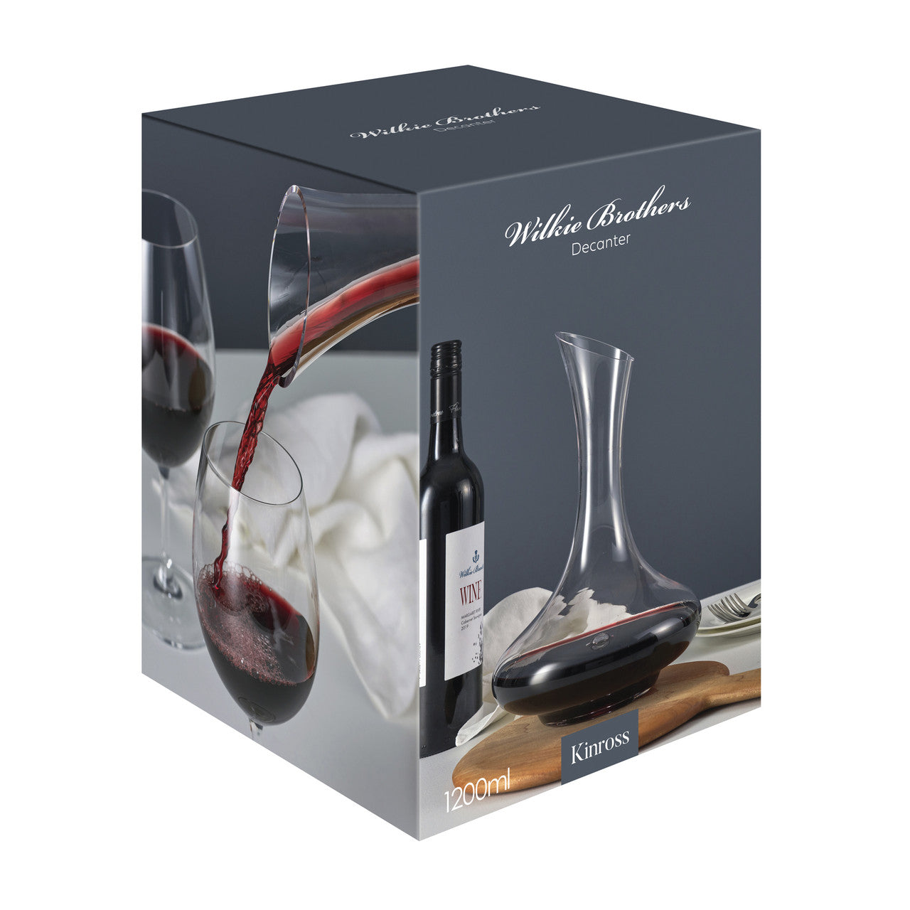Kinross Decanter, 1200ml - Handmade Glass