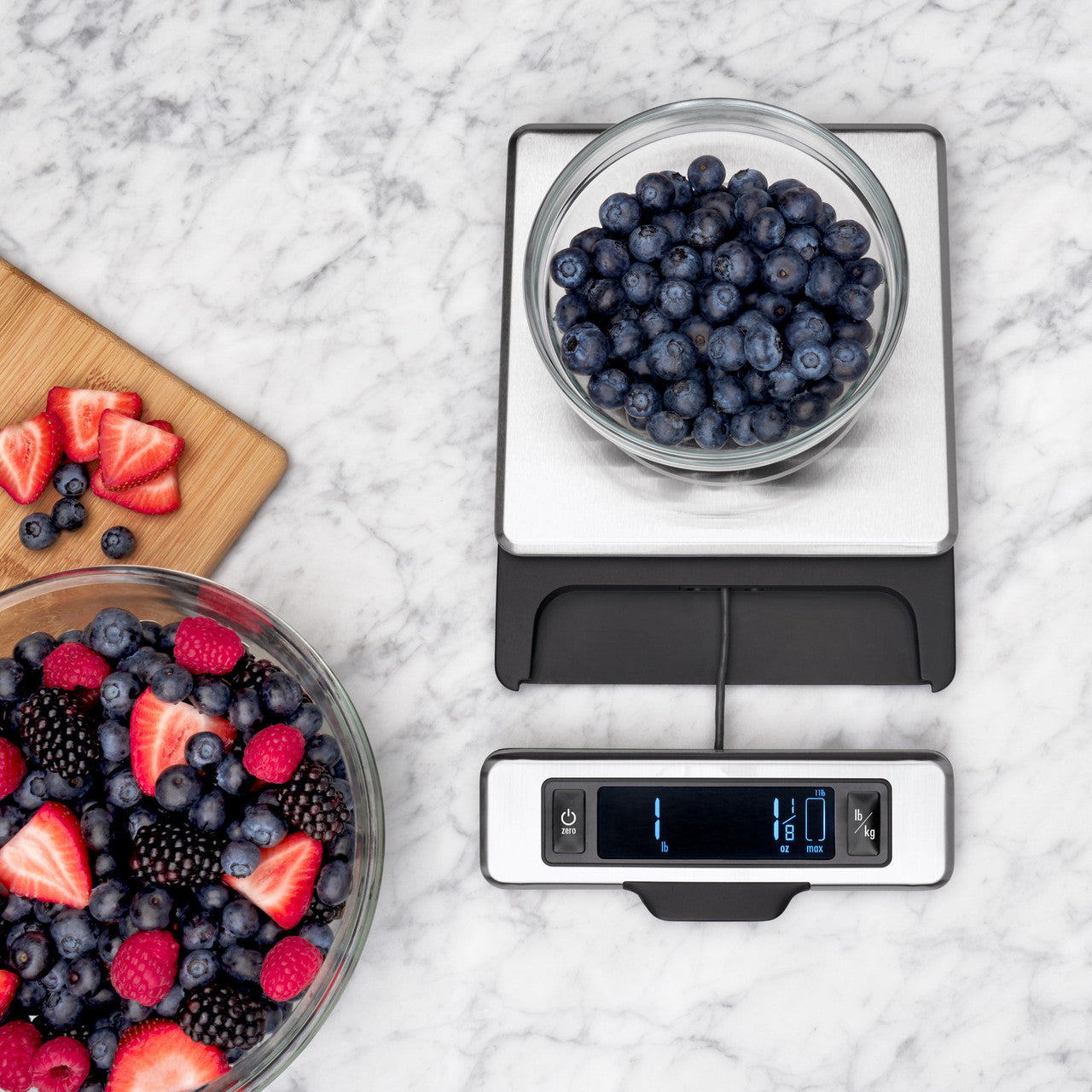 11 lb/ 5kg Stainless Steel Food Scale With Pull-Out Display