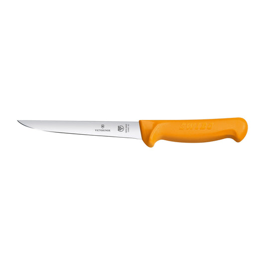 Swibo Boning Knife, 16cm Straight Wide Blade - Yellow