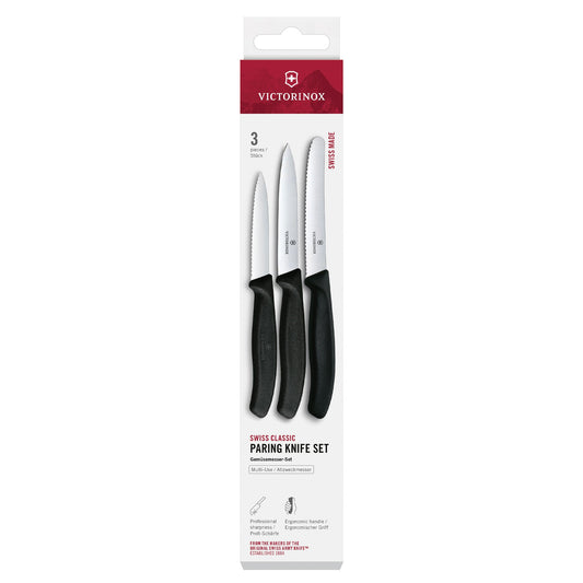 Swiss Classic Paring Knife Set, 3 Pieces, 11 cm