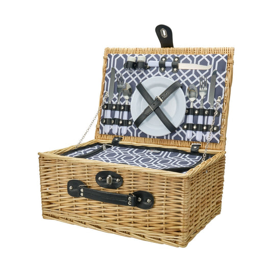 2 Person Wicker Picnic Basket