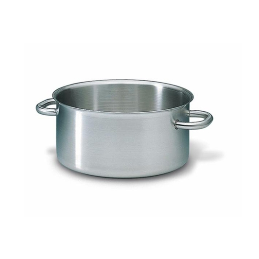 Matfer Bourgeat Stainless Steel Low Casserole - 240mm, 5.4L - Kitchenly