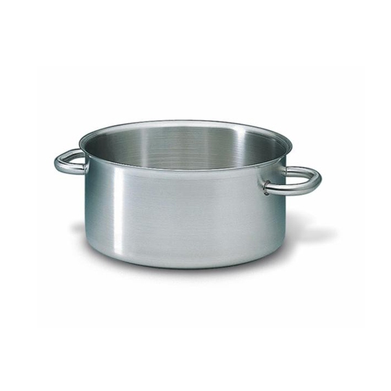 Matfer Bourgeat Stainless Steel Low Casserole - 450mm, 36L - Kitchenly