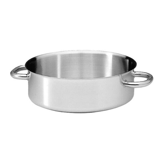 Matfer Bourgeat Stainless Steel Sauteuse - 2 Handles, 450mm, 23L - Kitchenly