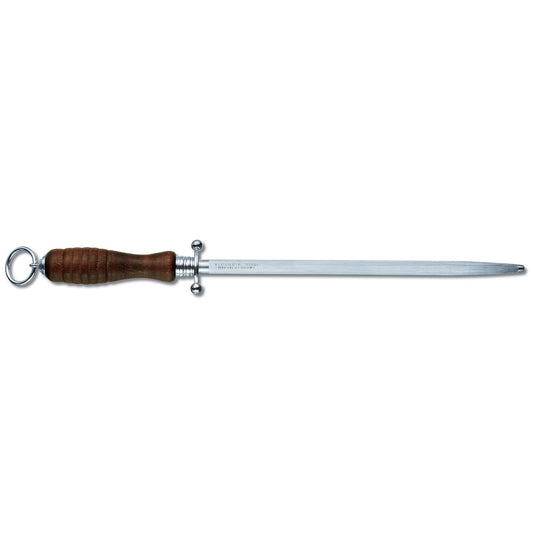 Kitchen Sharpening Steel, 27cm, Round, Middle Fine Cut - Redwood