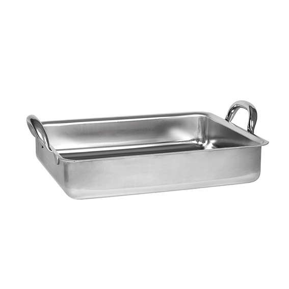 Matfer Bourgeat Stainless Steel Roasting Pan - 500x400x85mm - Kitchenly