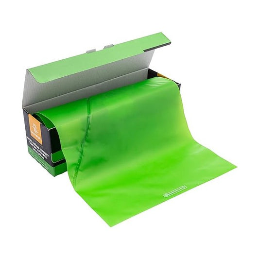 Matfer Bourgeat Disposable Pastry Bags - Large, Green, Roll of 100