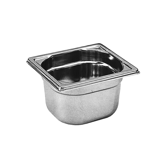 Matfer Bourgeat Stainless Steel 1/6 GN Pan - 200mm - Kitchenly