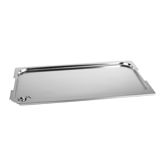 Matfer Bourgeat Stainless Steel 1/6 GN Cover Spill - Proof - Kitchenly