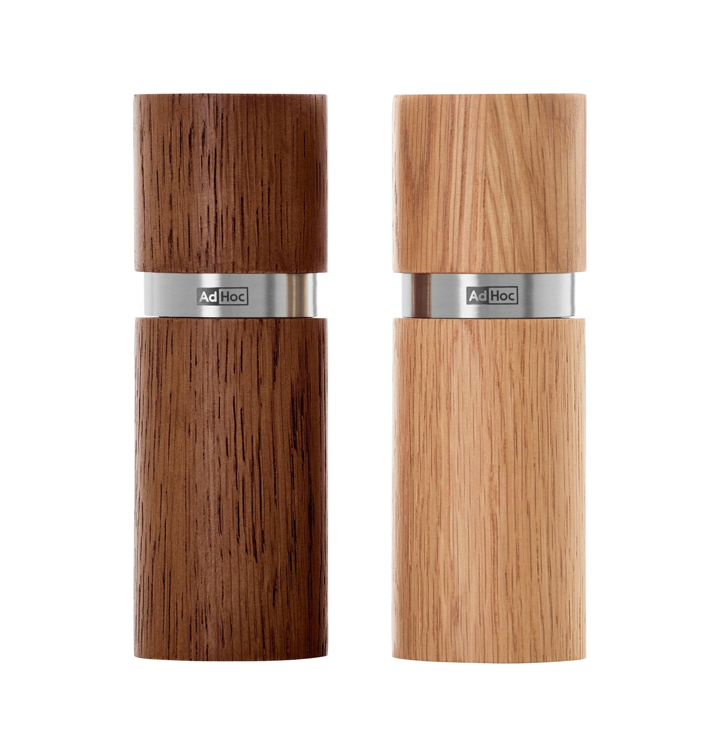 Adhoc Textura Wood Salt & Pepper Mill Set - 13cm
