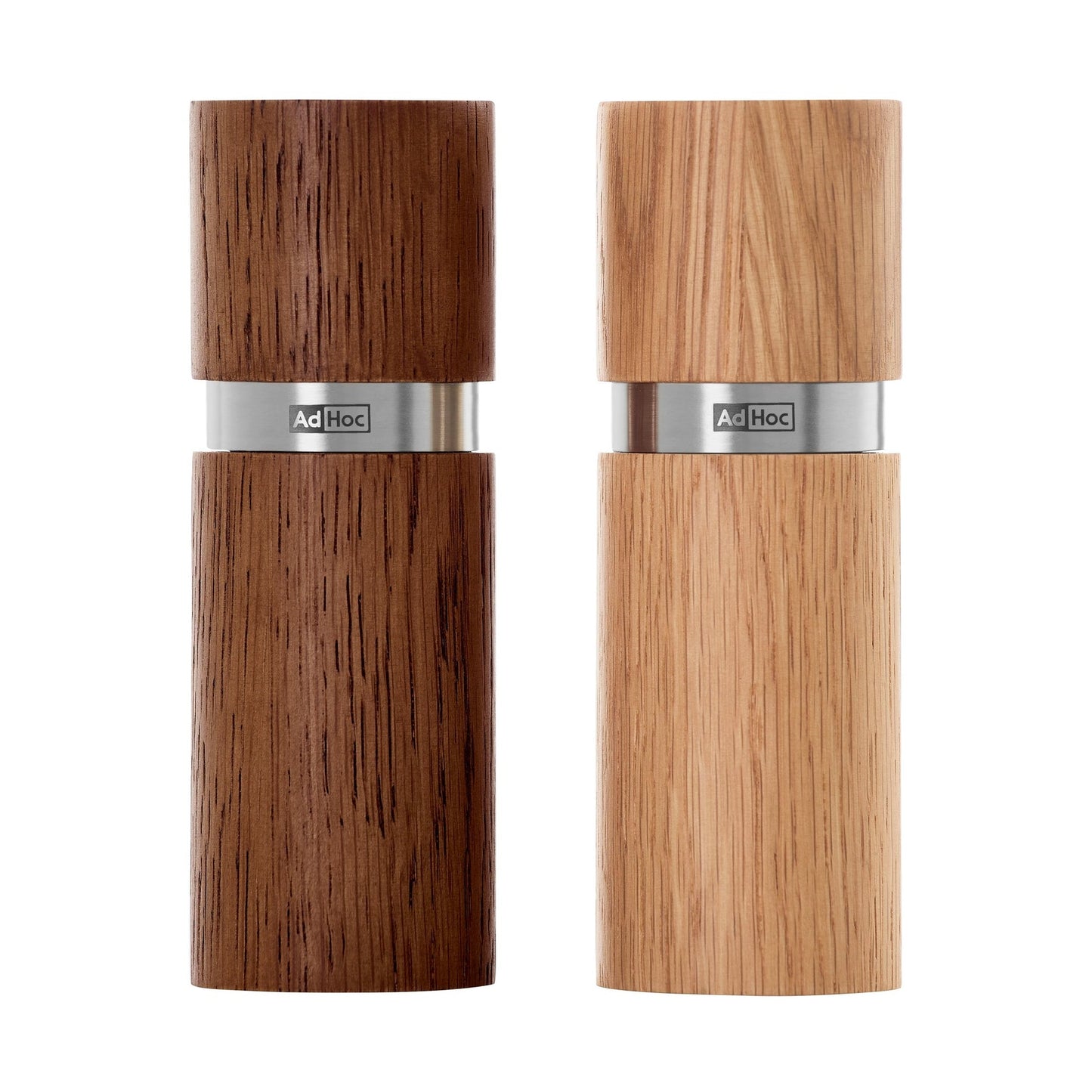 Adhoc Textura Wood Salt & Pepper Mill Set - 13cm