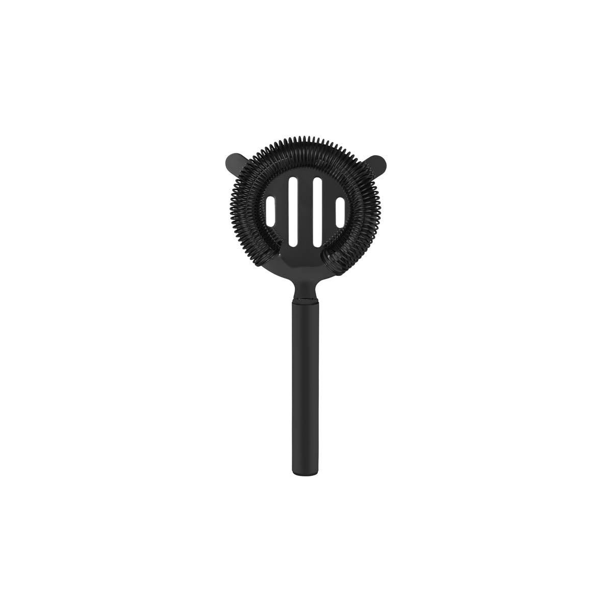 Chef Inox Stainless Steel Bar Strainer with Pipe Handle - Black Powder Coated