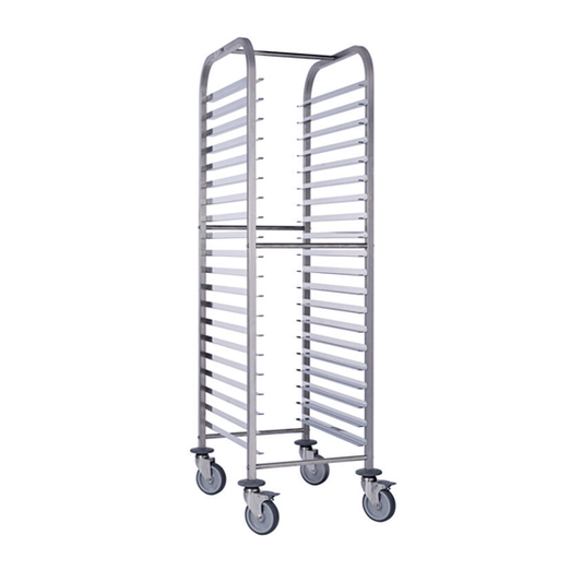 Matfer Bourgeat 15 Tiers Stainless Steel Racking Trolley - 600x400mm - Kitchenly