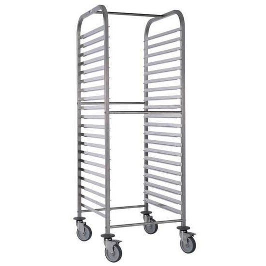 Matfer Bourgeat 15 Tiers Stainless Steel Racking Trolley 2/1 GN - Kitchenly