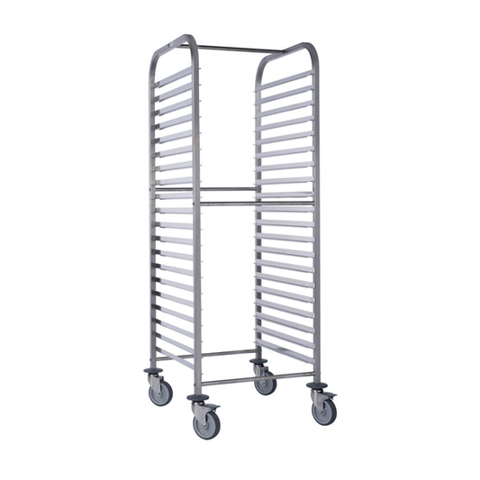 Matfer Bourgeat 20 Tiers Stainless Steel Racking Trolley 2/1 GN - Kitchenly