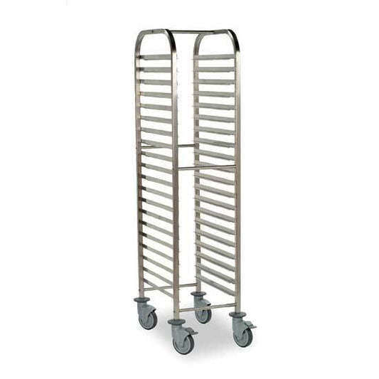 Matfer Bourgeat 15 Tiers Stainless Steel Racking Trolley 1/1 GN - Kitchenly