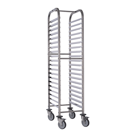 Matfer Bourgeat 20 Tiers Stainless Steel Racking Trolley 1/1 GN - Kitchenly