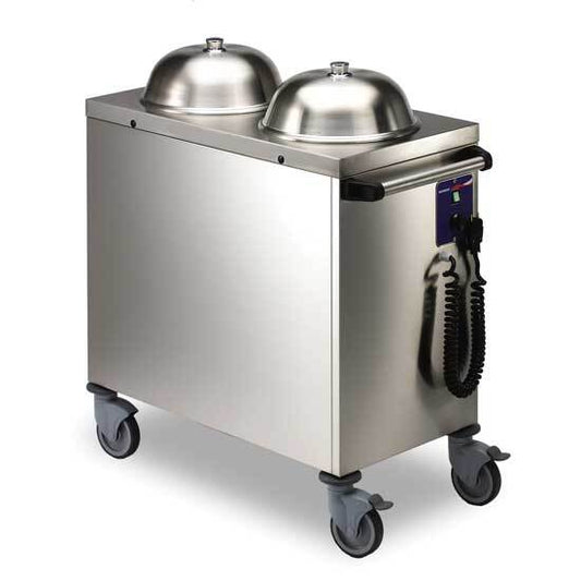 Matfer Bourgeat Plate Dispenser Self-Levelling Double No Vent - Kitchenly