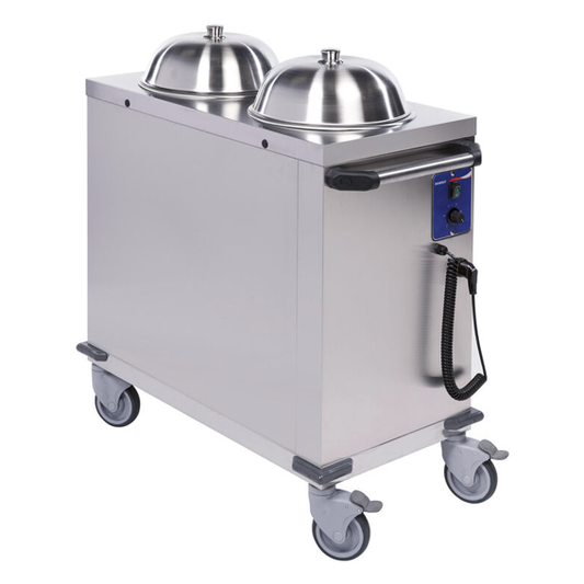 Matfer Bourgeat Plate Dispenser Self-Levelling Double with Vent - Kitchenly