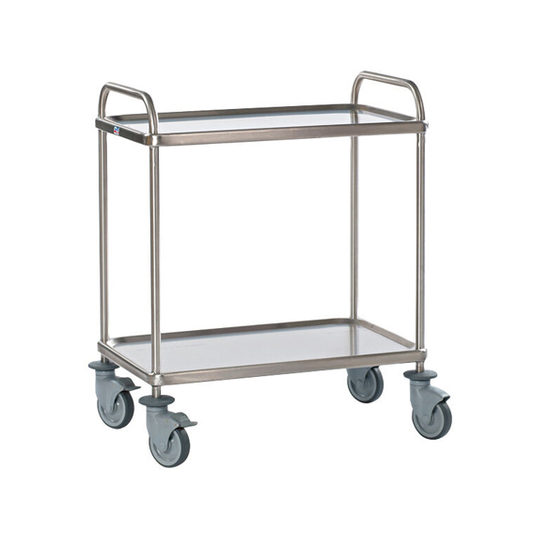 Matfer Bourgeat 2 Tier Stainless Steel Trolley - Welded, 940x600mm - Kitchenly