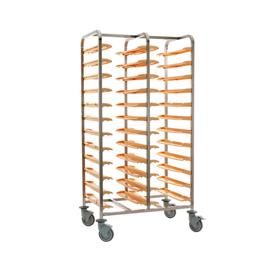 Matfer Bourgeat Stainless Steel Tray Trolley - 12 Level x 2, Beige - Kitchenly
