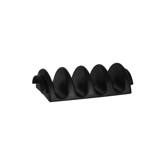 Coney Island 4 Taco Holder Polypropylene 232x130x63mm Black - Kitchenly