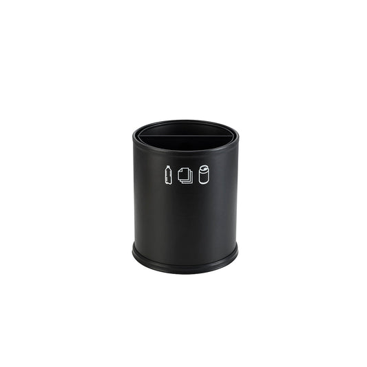 Noble & Price Round Recycle Waste Bin - 2 Sections, 3.0L