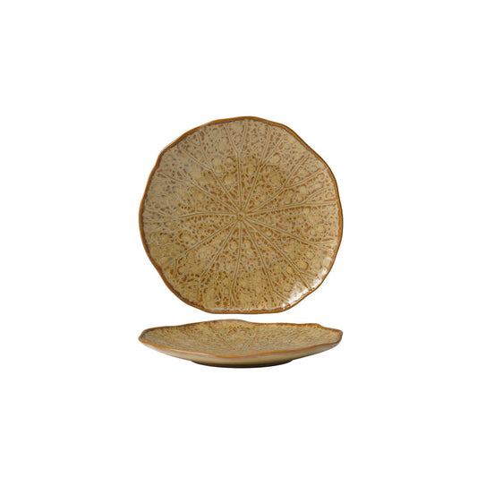 Tablekraft Fusion Lotus Coupe Plate - 203mm Cinnamon, Box of 6