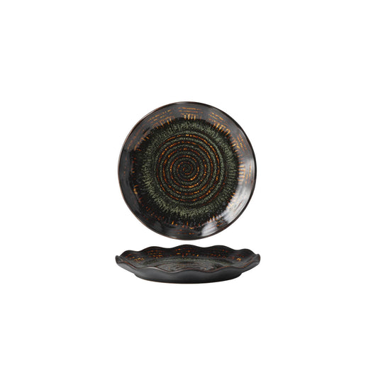 Tablekraft Fusion Plate - 205mm, Patina, Box of 6