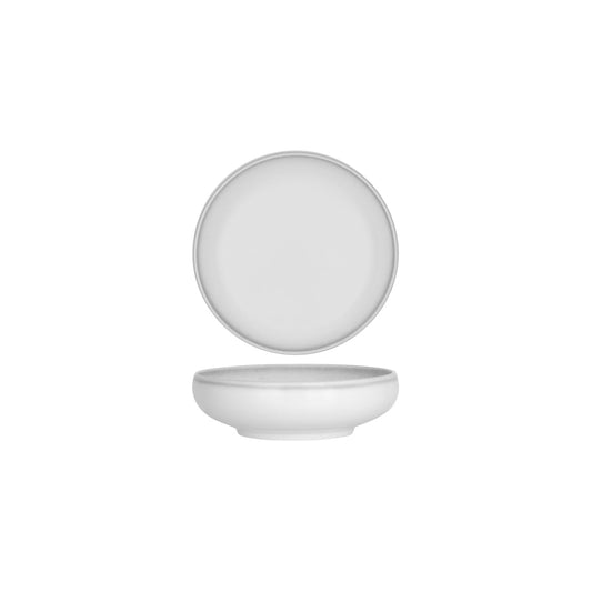 Tablekraft Bistro Round Deep Coupe Bowl 185mm Frosted Steel (Box of 4) - Kitchenly