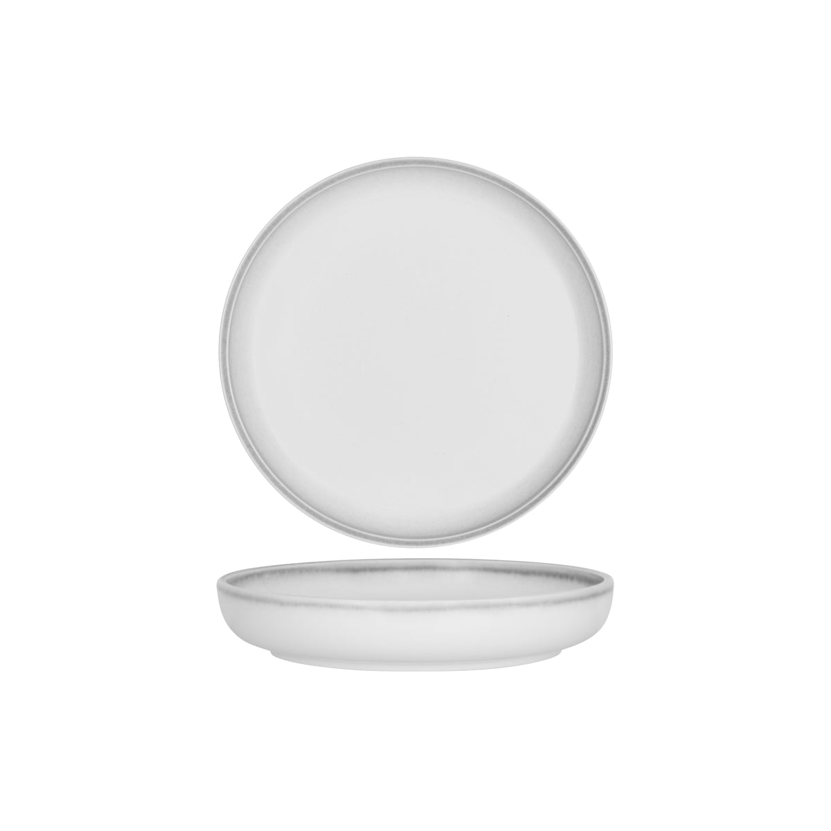 Tablekraft Bistro Round Deep Coupe Bowl 251x42mm Frosted Steel (Box of 2) - Kitchenly