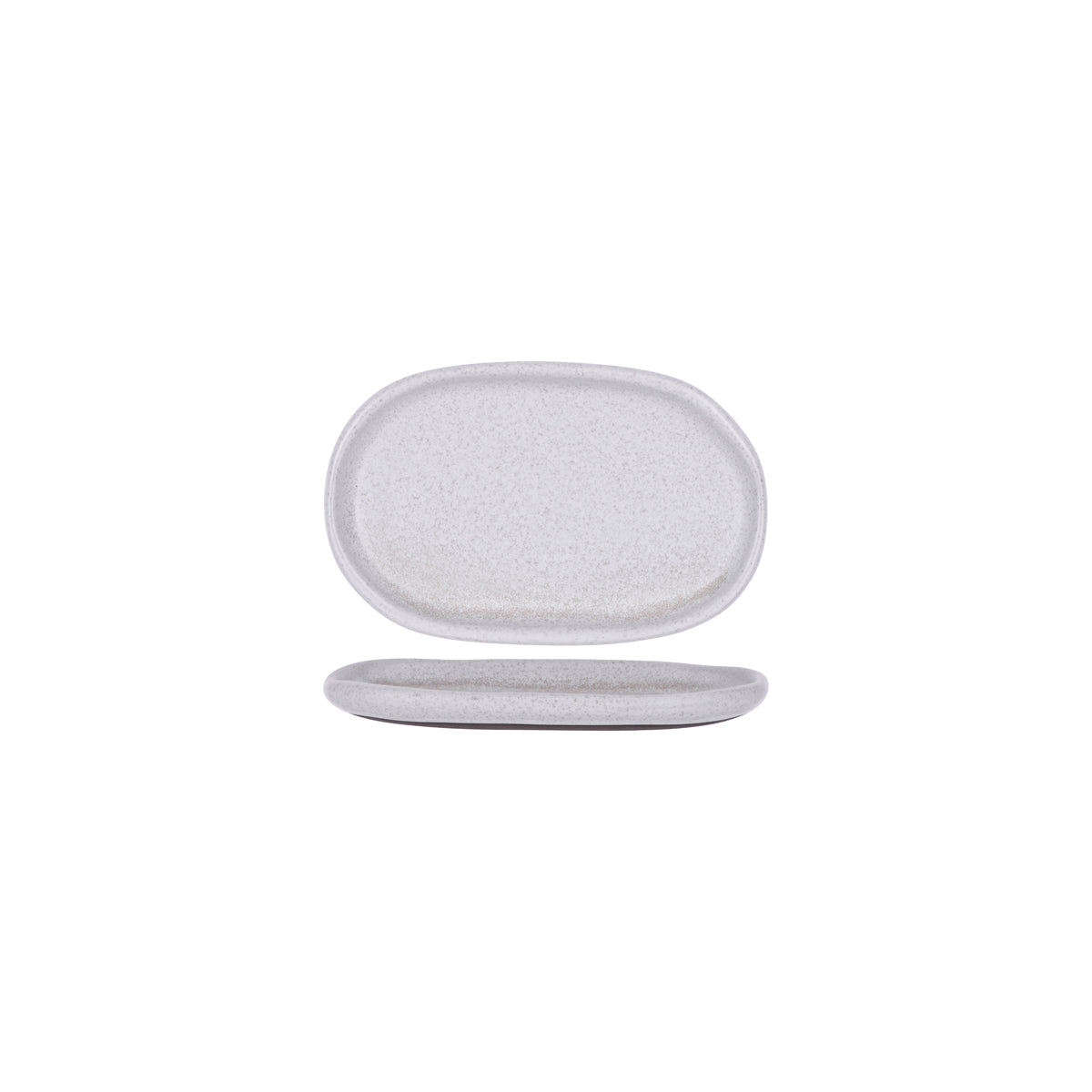 Tablekraft Naturals Ash Grey Oval Plate 210x135x20mm (Box of 6) - Kitchenly