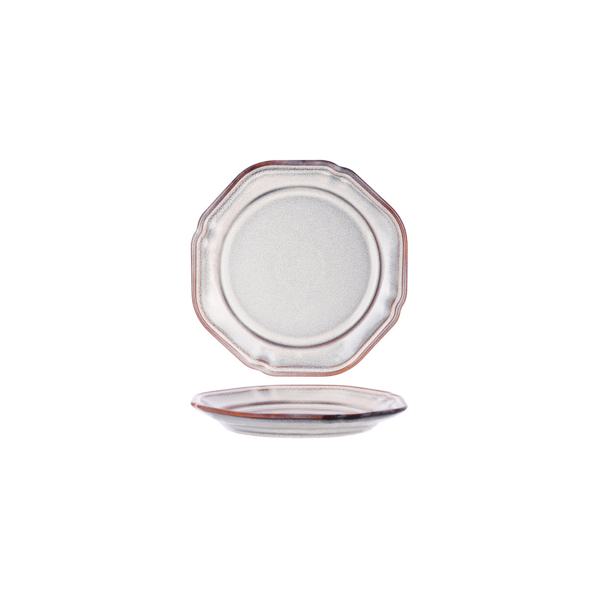 Tablekraft Provincial Vintage Plate Rim 210x28mm Ivory Mist (Box of 6) - Kitchenly