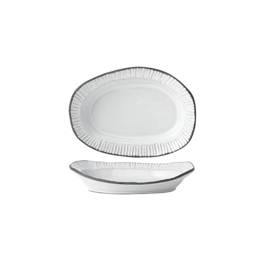 Tablekraft Linea Organics Platter - 230x170x50mm, White, Box of 5