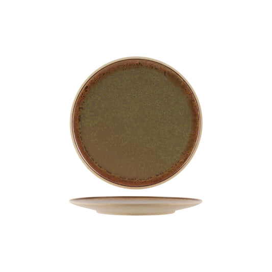 Tablekraft Soho Burnt Sienna Round Plate 255x10mm (Box of 4) - Kitchenly