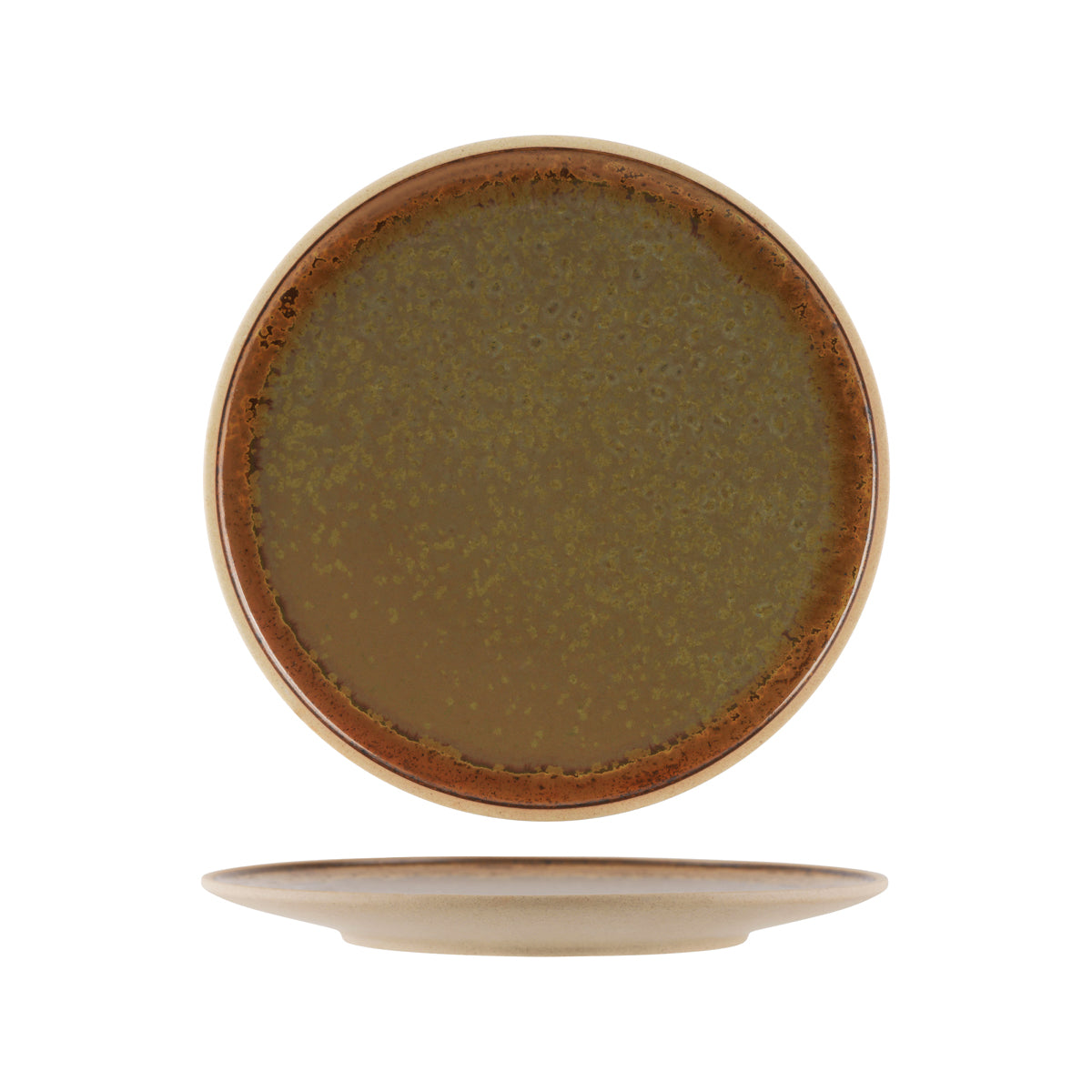 Tablekraft Soho Burnt Sienna Round Plate 285x10mm (Box of 4) - Kitchenly