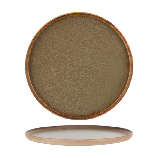 Tablekraft Soho Burnt Sienna Round Platter 330x15mm (Box of 2) - Kitchenly