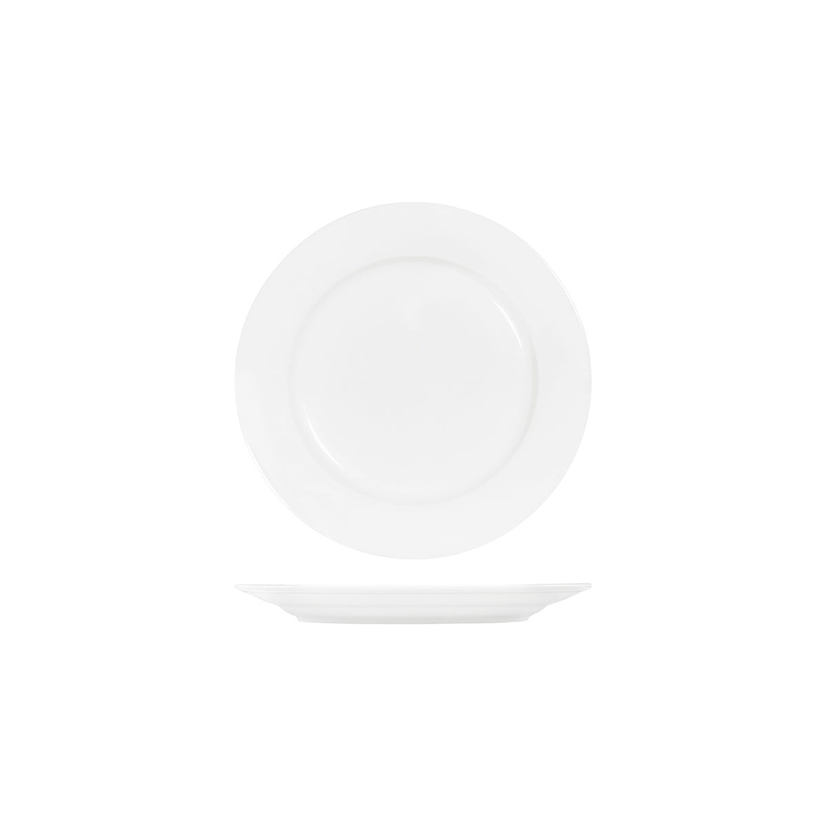 Tablekraft Core White Round Plate Rim Shape 250mm (Box of 4) - Kitchenly