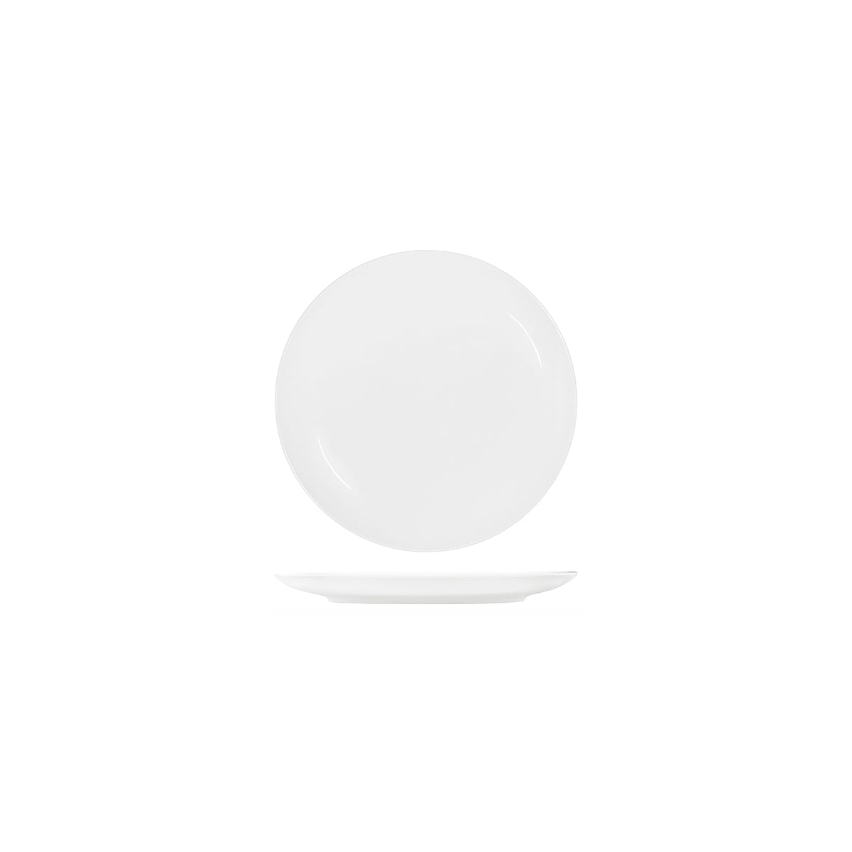 Tablekraft Core White Round Plate Coupe Shape 150mm (Box of 6) - Kitchenly