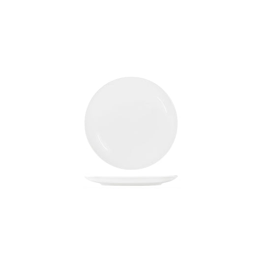 Tablekraft Core White Round Plate Coupe Shape 150mm (Box of 6) - Kitchenly