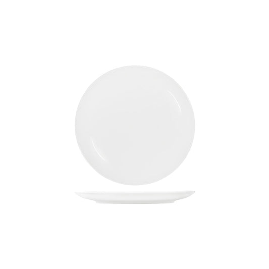 Tablekraft Core White Round Plate Coupe Shape 260mm (Box of 4) - Kitchenly