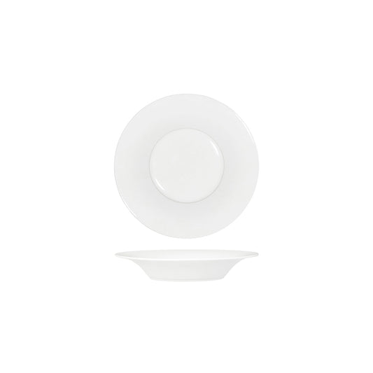 Tablekraft Core White Pasta Plate Angled Flare Rim 210x37mm (Box of 6) - Kitchenly