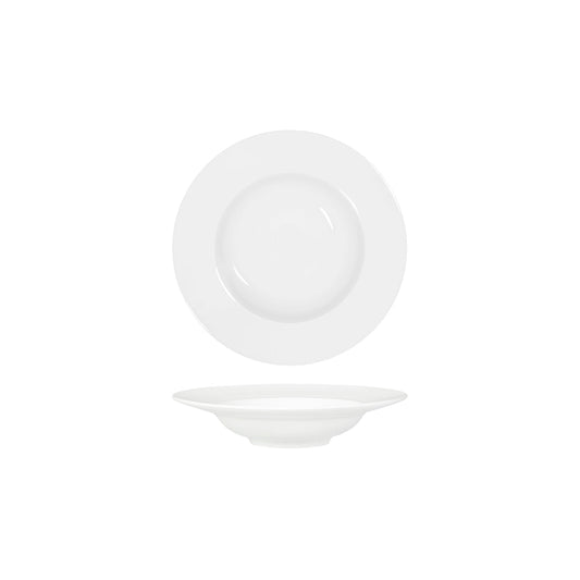 Tablekraft Core White Pasta Plate Wide Rim 225x48mm (Box of 4) - Kitchenly