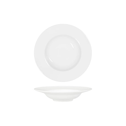 Tablekraft Core White Pasta Plate Wide Rim 270x60mm (Box of 3) - Kitchenly