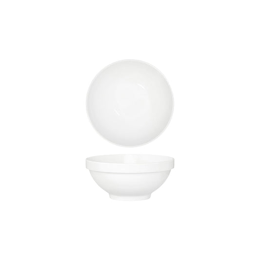 Tablekraft Core White Round Bowl Footed 150x65mm Stack Rim (Box of 3) - Kitchenly