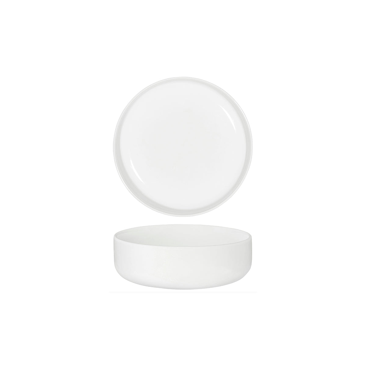 Tablekraft Core White Round Deep Bowl 200x50mm (Box of 3) - Kitchenly