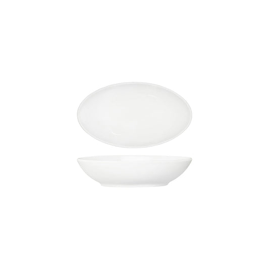 Tablekraft Core White Oval Salad Serving Bowl 230x135x55mm (Box of 3) - Kitchenly