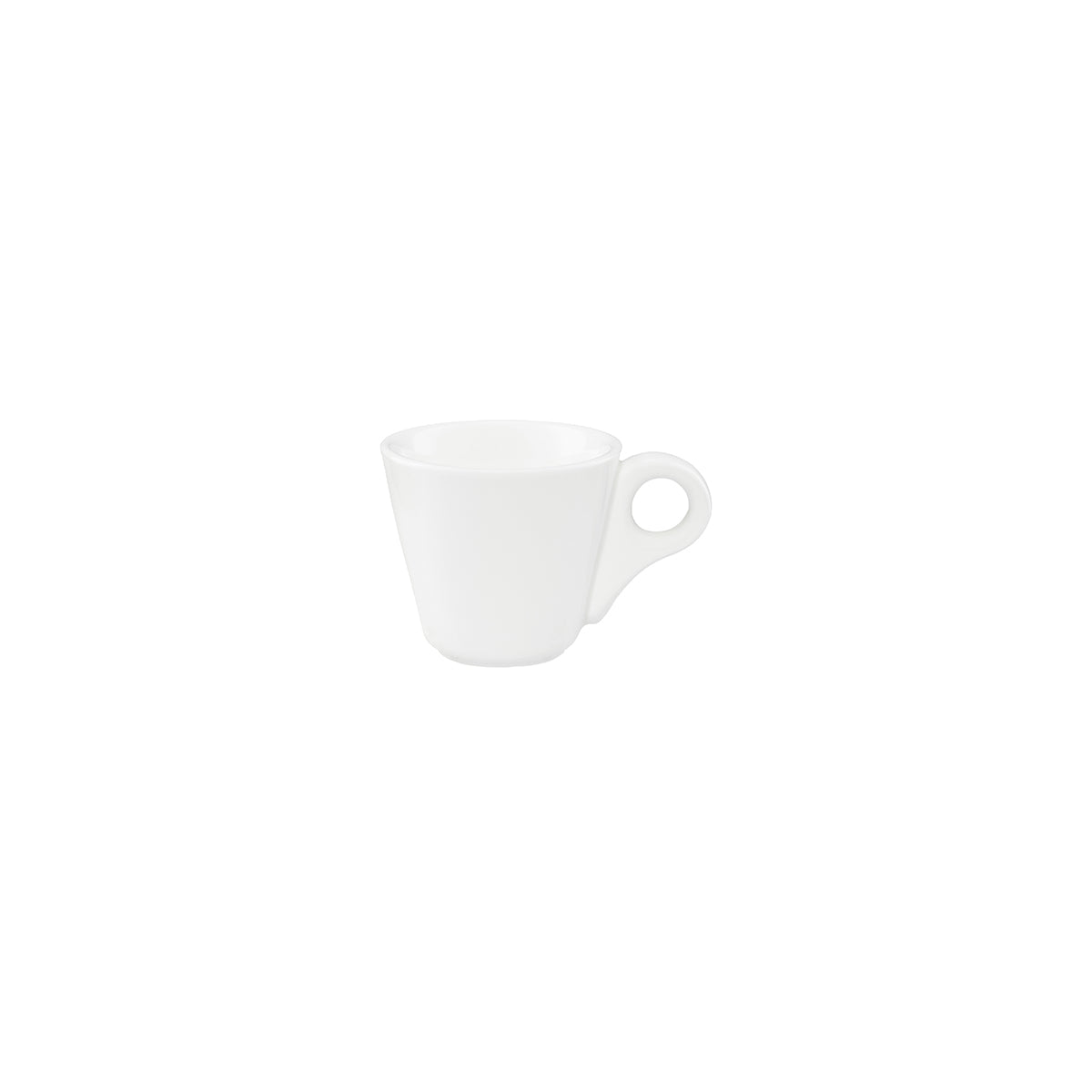 Tablekraft Core White Espresso Cup V Shape 70ml 86x58mm (Box of 12) - Kitchenly