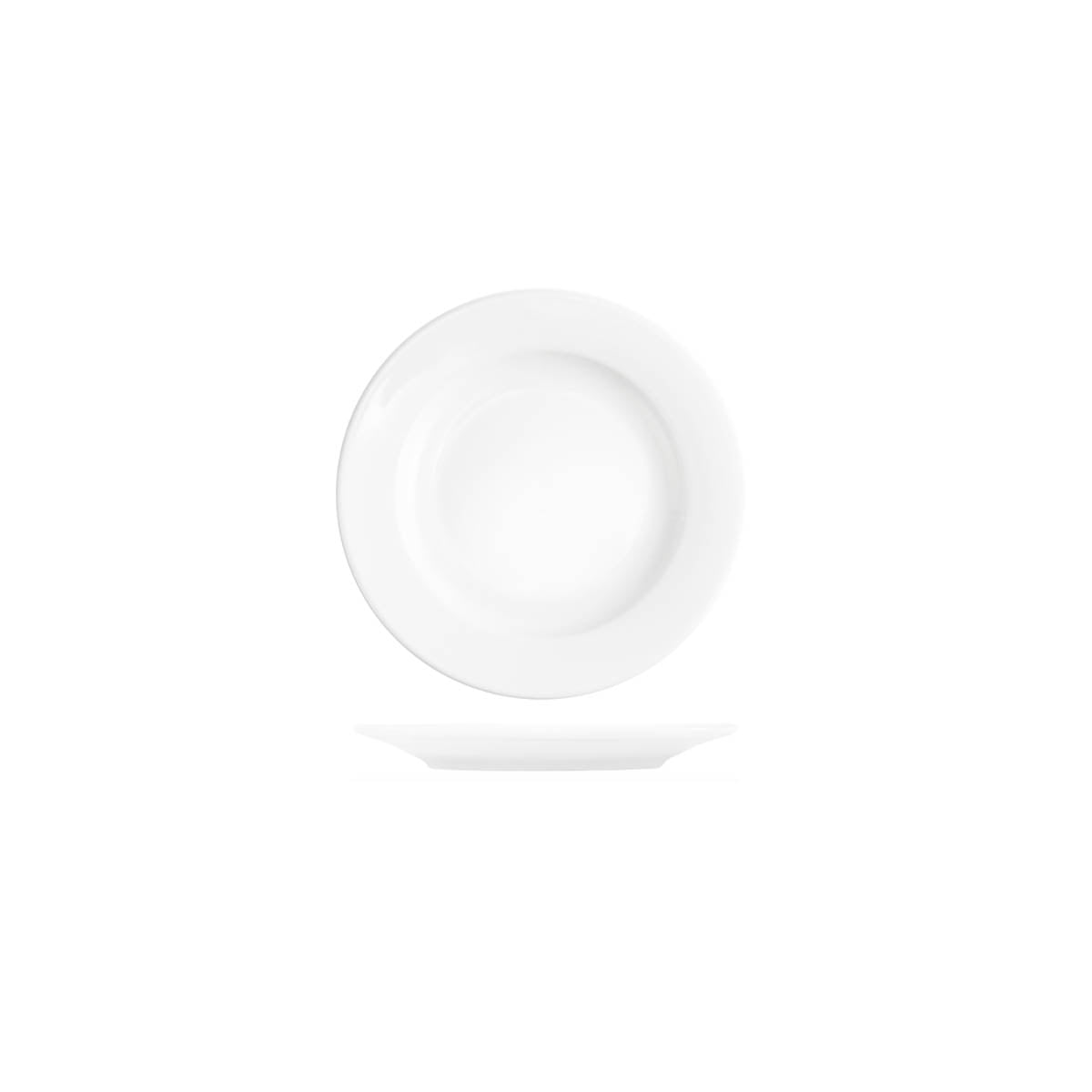 Tablekraft Core White Banquet Round Plate - 165mm, Box of 6